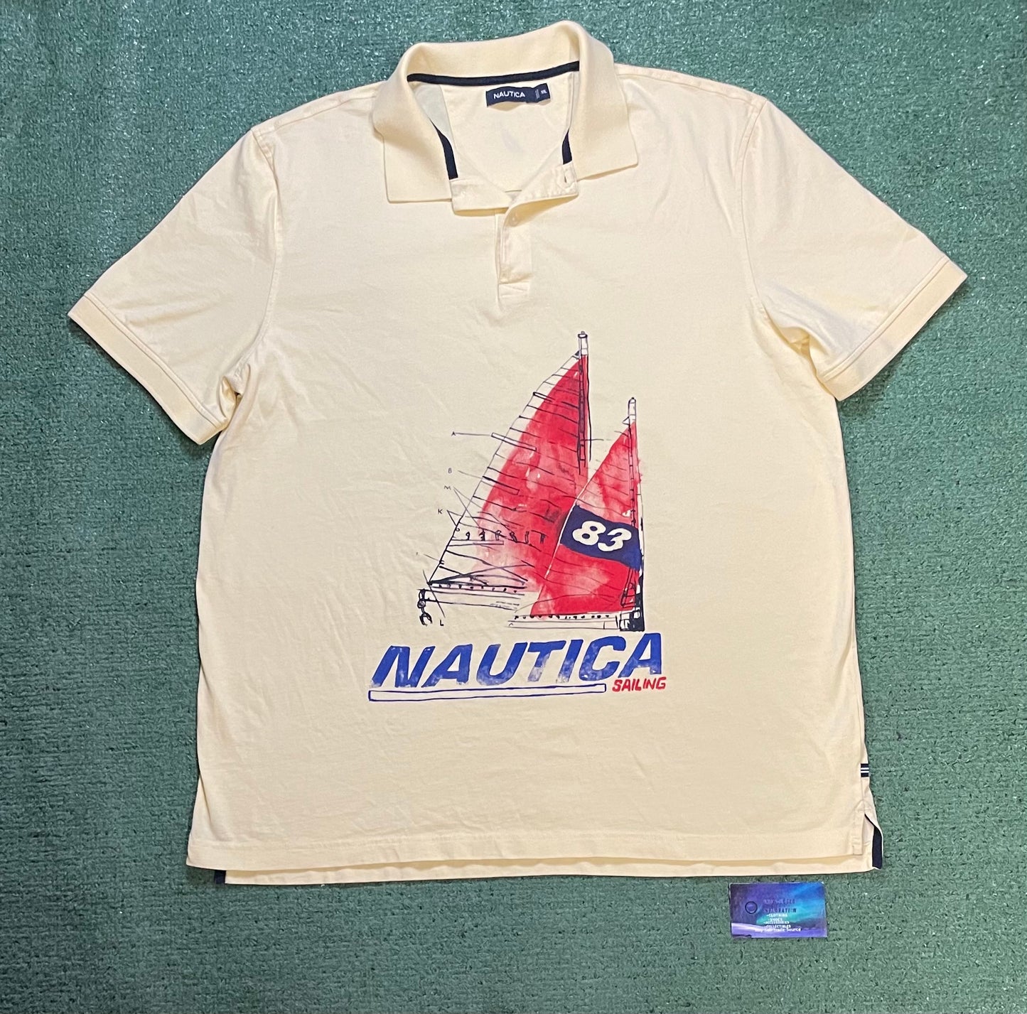 Nautica yellow sailing polo