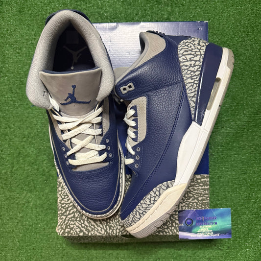 Jordan 3 Georgetown 11 Men “Preowned”