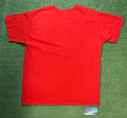 Vintage 1990s Adidas red embroidered tee
