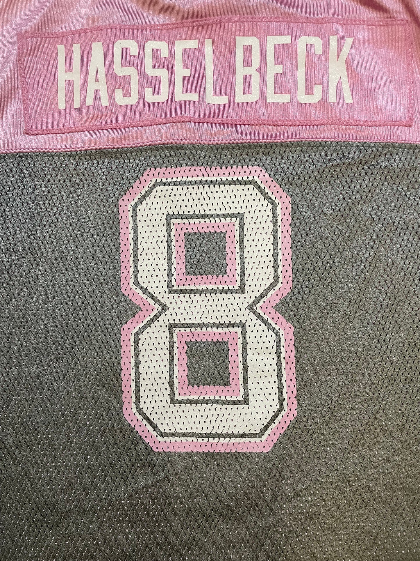 Vintage 2000s Seattle Seahawks pink and grey Matt Hasselbeck #8 Reebok jersey