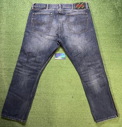 Polo Ralph Lauren striped green & yellow jeans