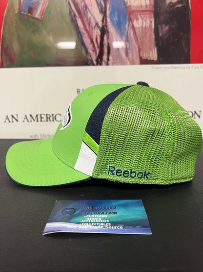 Seattle Seahawks green Reebok mesh hat