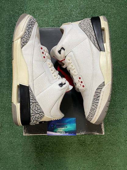 Air Jordan 3 white cement reimagined size 10men/11.5women