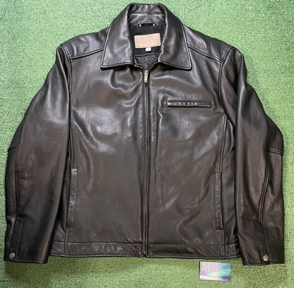 Guess black Leather moto jacket