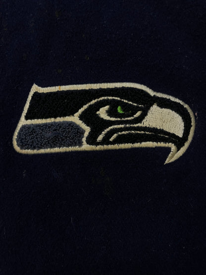 Vintage 2000s Seattle Seahawks suede & leather jacket