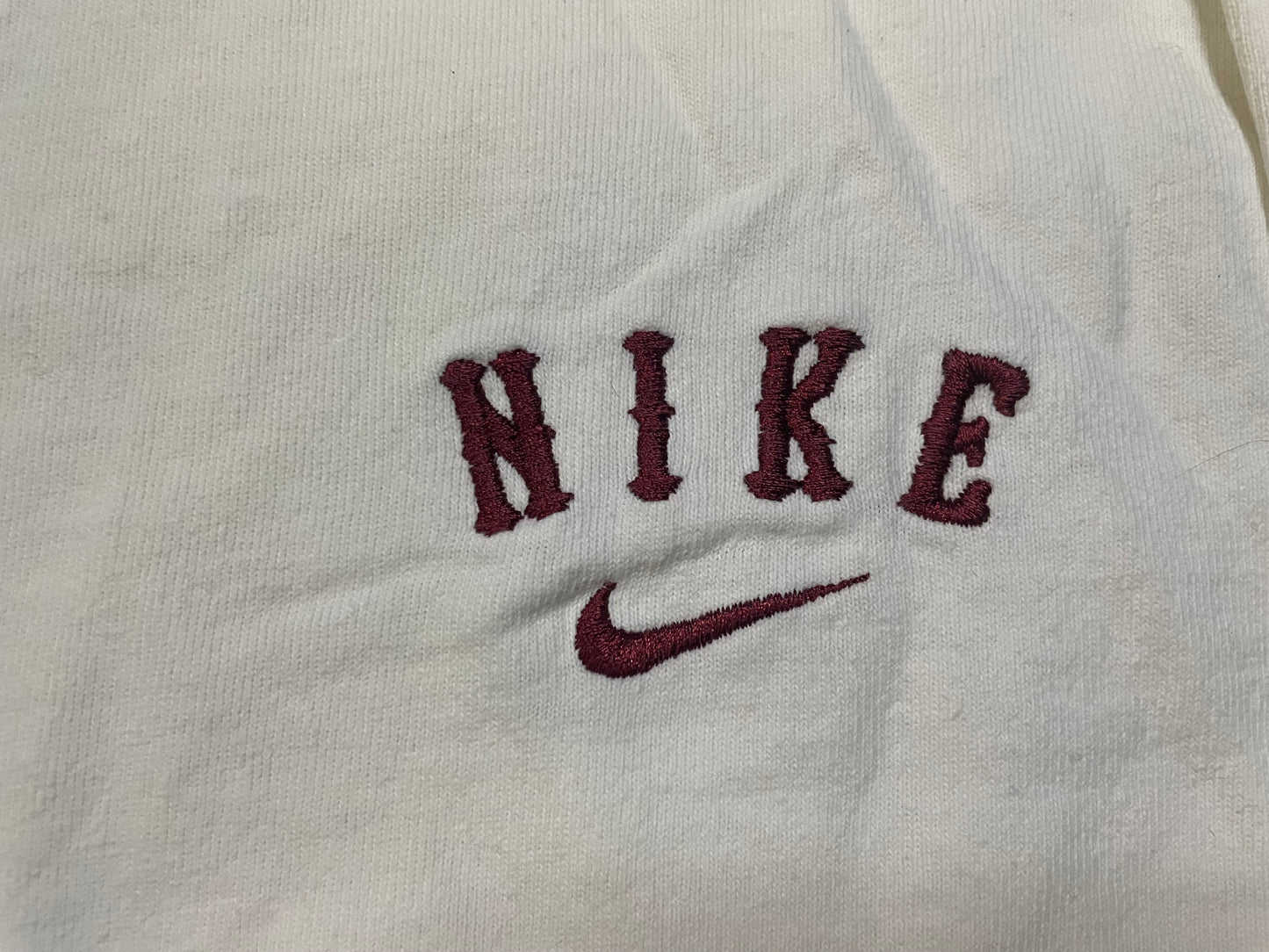Vintage 1990s Nike maroon embroidered longsleeve
