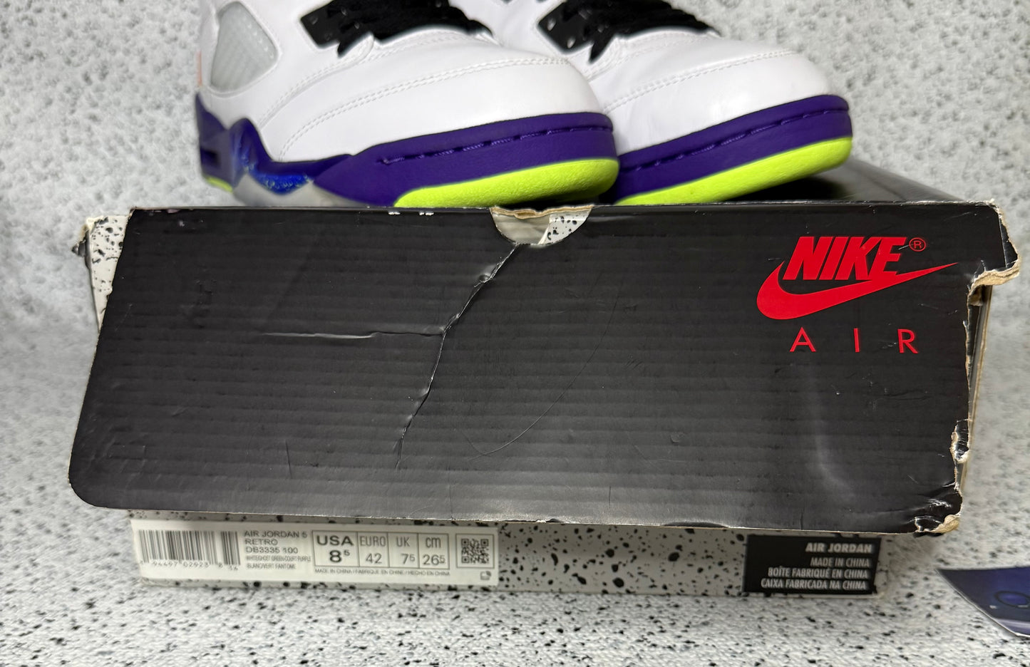 Jordan 5 Alternate Bel Air 8.5 Men/10 Women “Preowned”