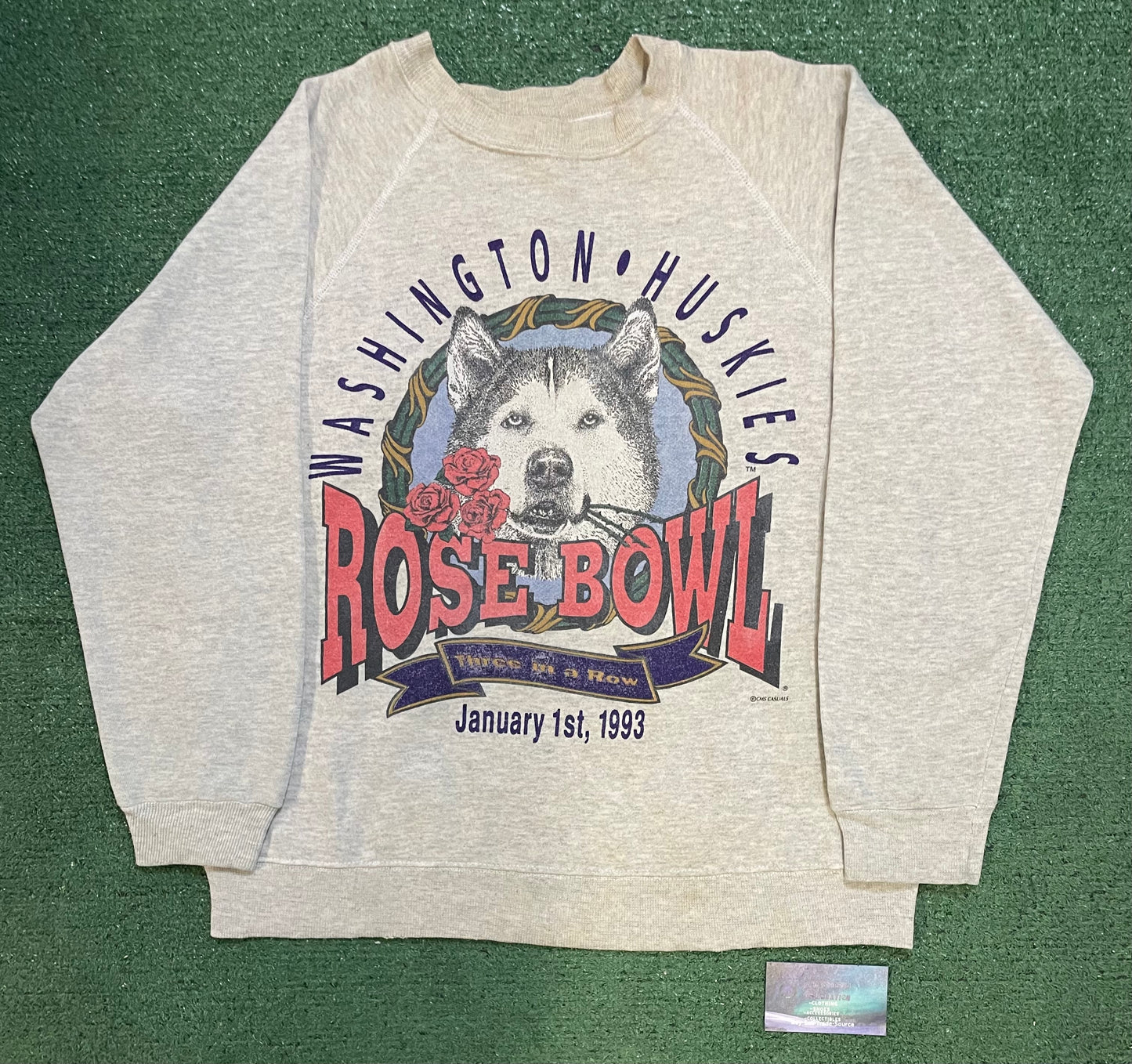 Vintage 1993 UW University of Washington Huskies rosebowl Crewneck