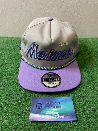 Seattle Mariners grey and light purple hat