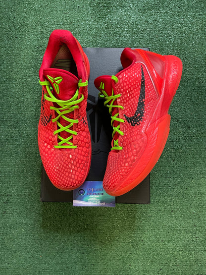 Kobe VI 6 reverse grinches size 10men/11.5women