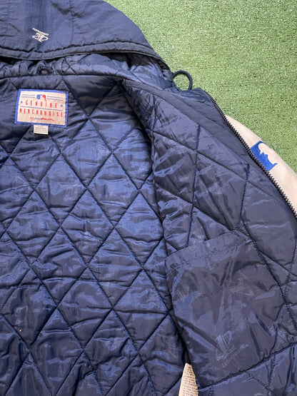 Vintage 1990s Seattle Mariners logo athletic puffer jacket