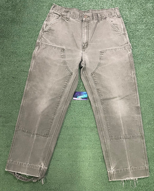 Vintage Carhartt moss green double knees