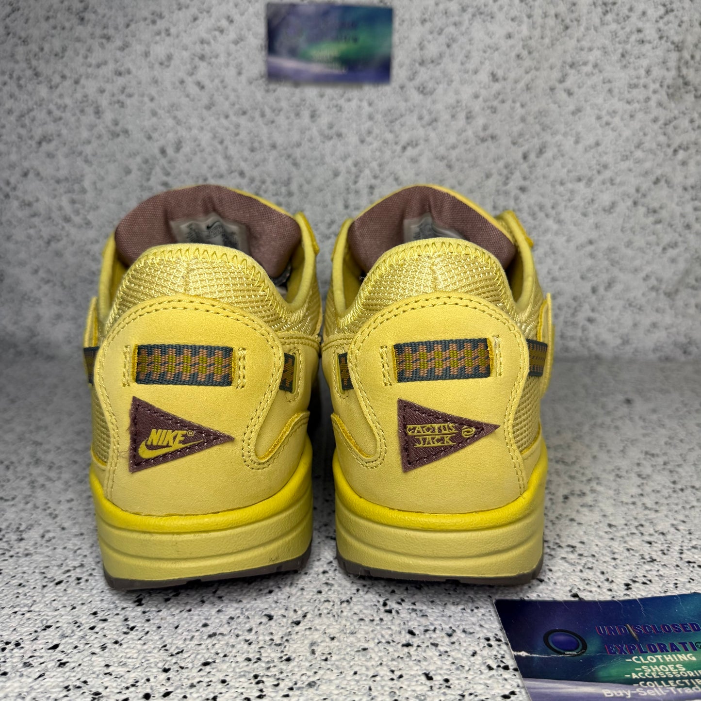 Nike Air Max 1 Travis Scott Saturn Gold 9 Men/10.5 Women “Preowned”