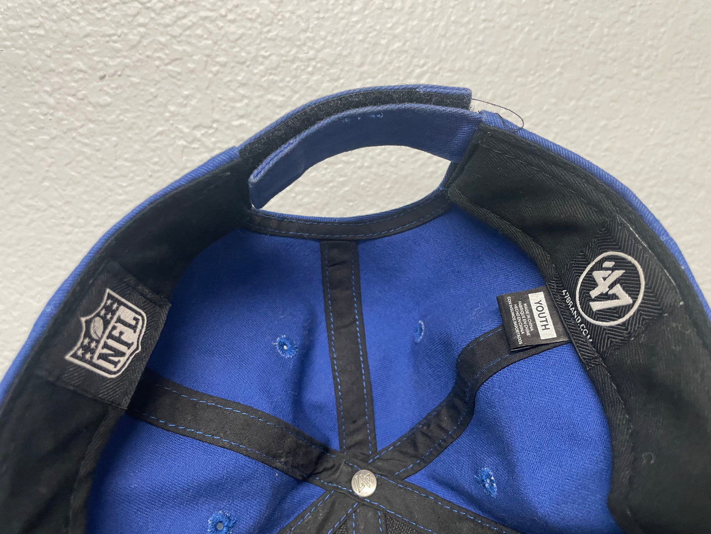 Seattle Seahawks blue throwback logo hat