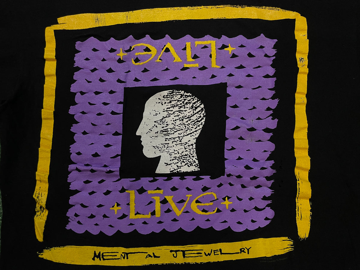 Vintage 1990s live mental jewelry concert tee