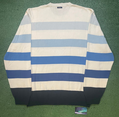 Vintage Nautica striped blue crewneck