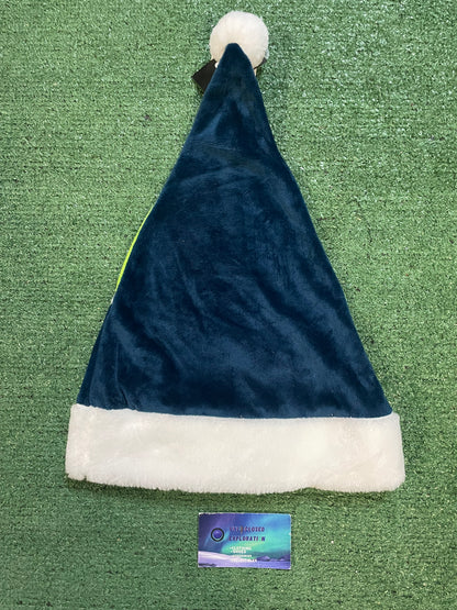 Seattle Seahawks embroidered Santa patch hat