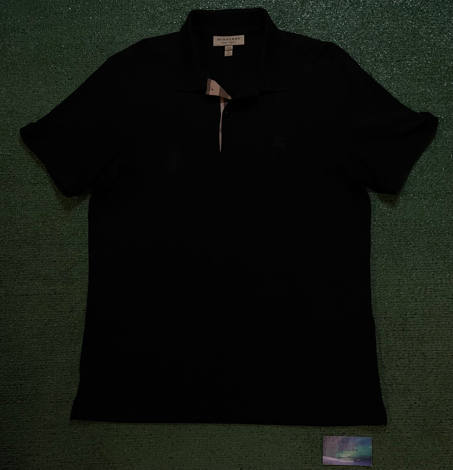Burberry black polo