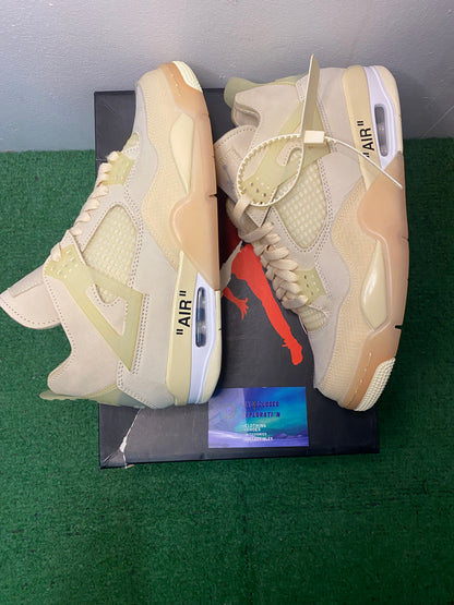 Jordan 4 off white sail size 8.5men/10women