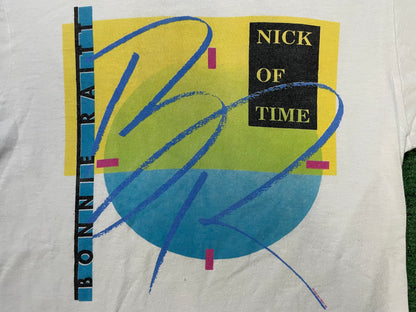Vintage 1980s Bonnie Raitt Nick of time tour tee