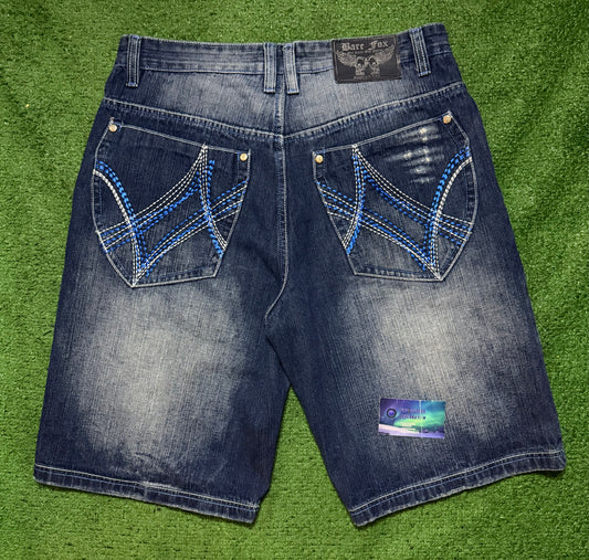 Vintage Bare Fox Jorts Blue