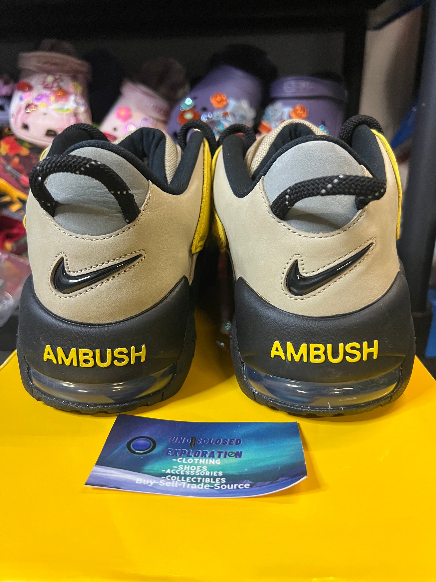 Nike X Ambush uptempo low vivid sulfur