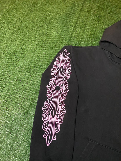 Chrome hearts matty boy black and pink hoodie