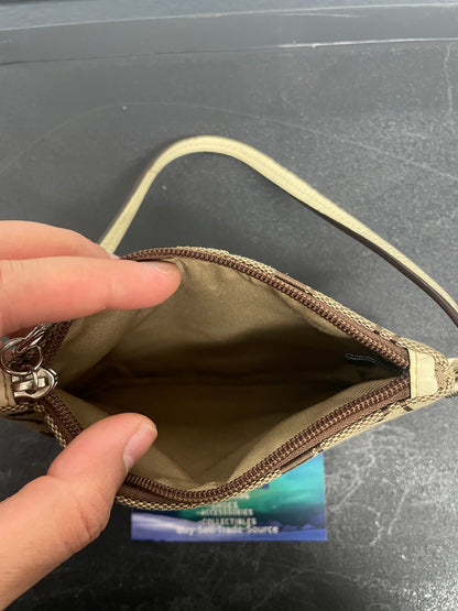 vintage Coach Soho Signature Jacquard Pleated Hobo ashley Shoulder Bag