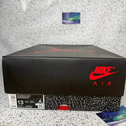 Jordan 3 Black Cement 13 Men “Preowned”