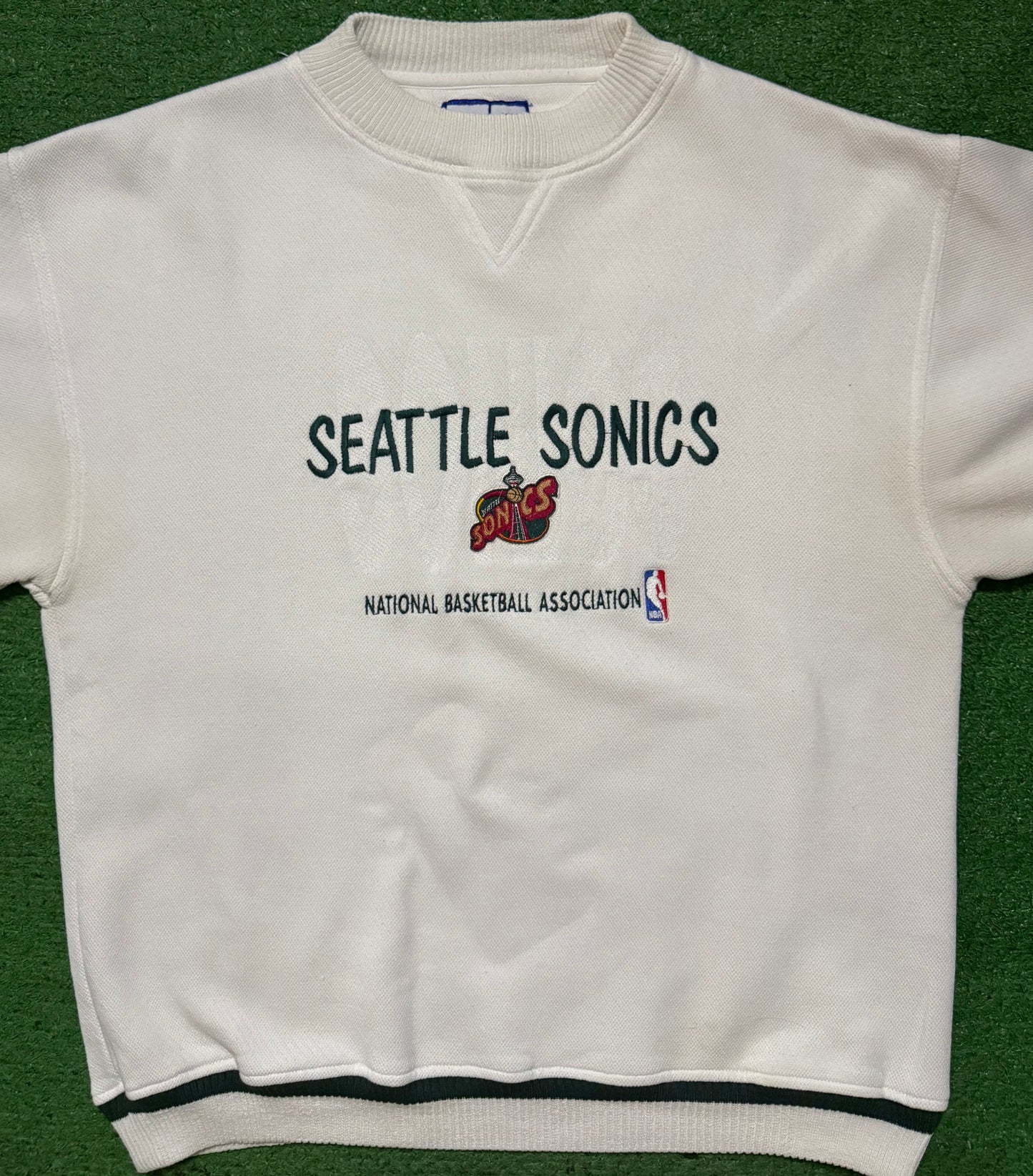 Vintage Seattle SuperSonics Crewneck White