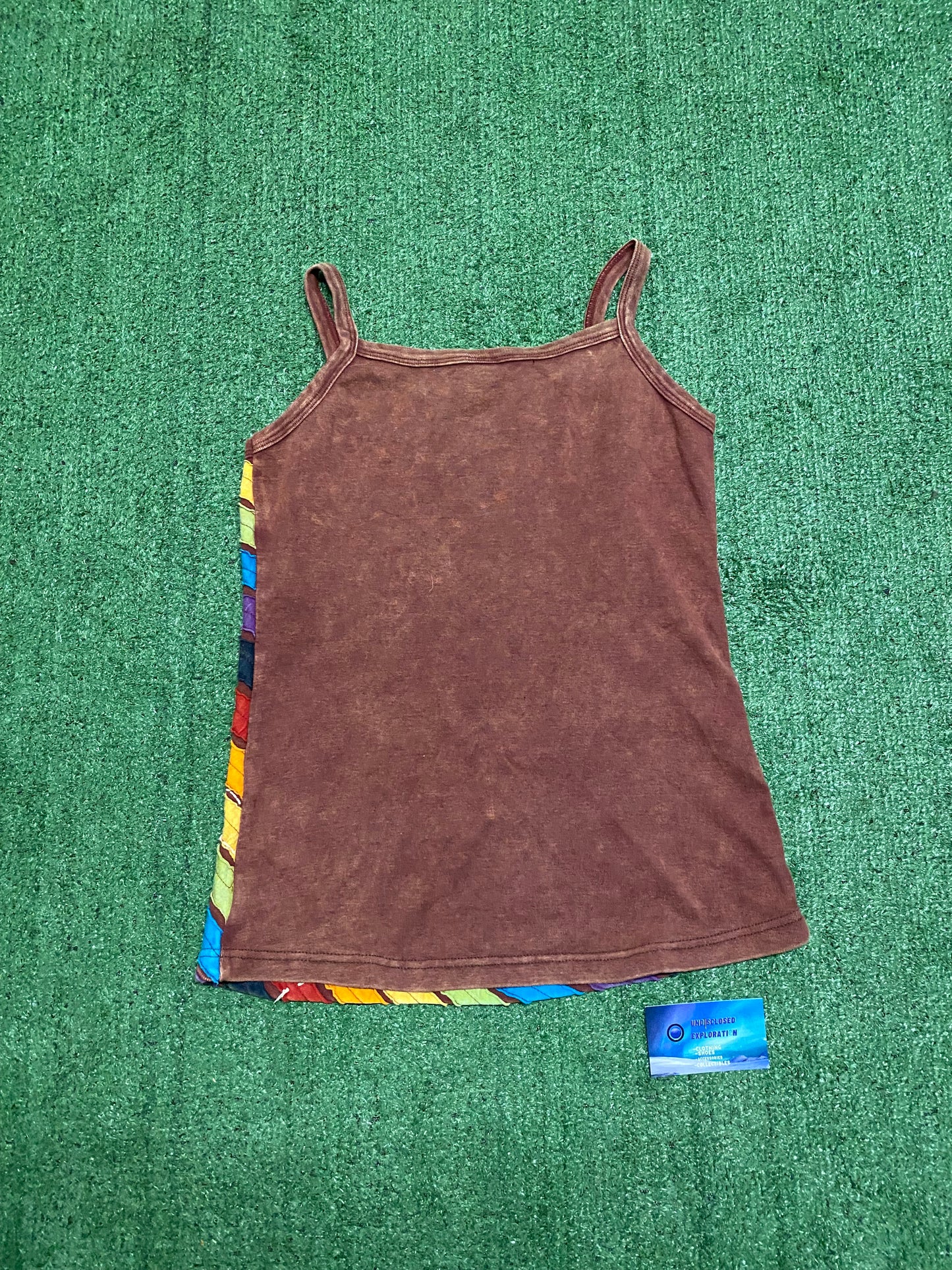 Vintage Karma Circle Stripped Tank Top