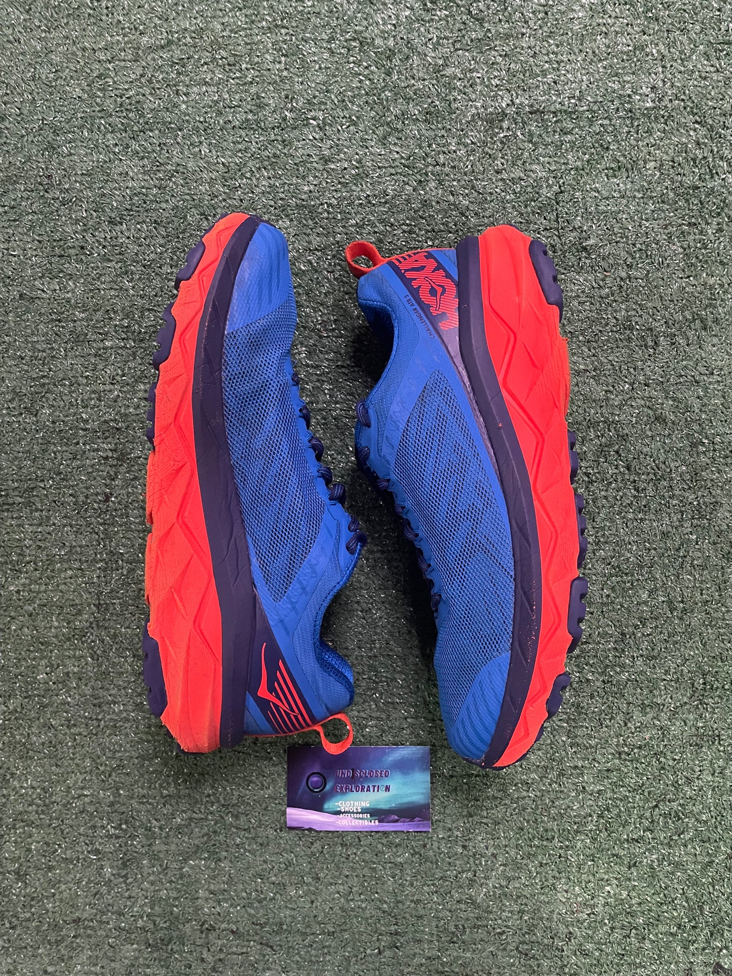 Hoka one challenger ATR 5 blue and orange size 10men/11.5women