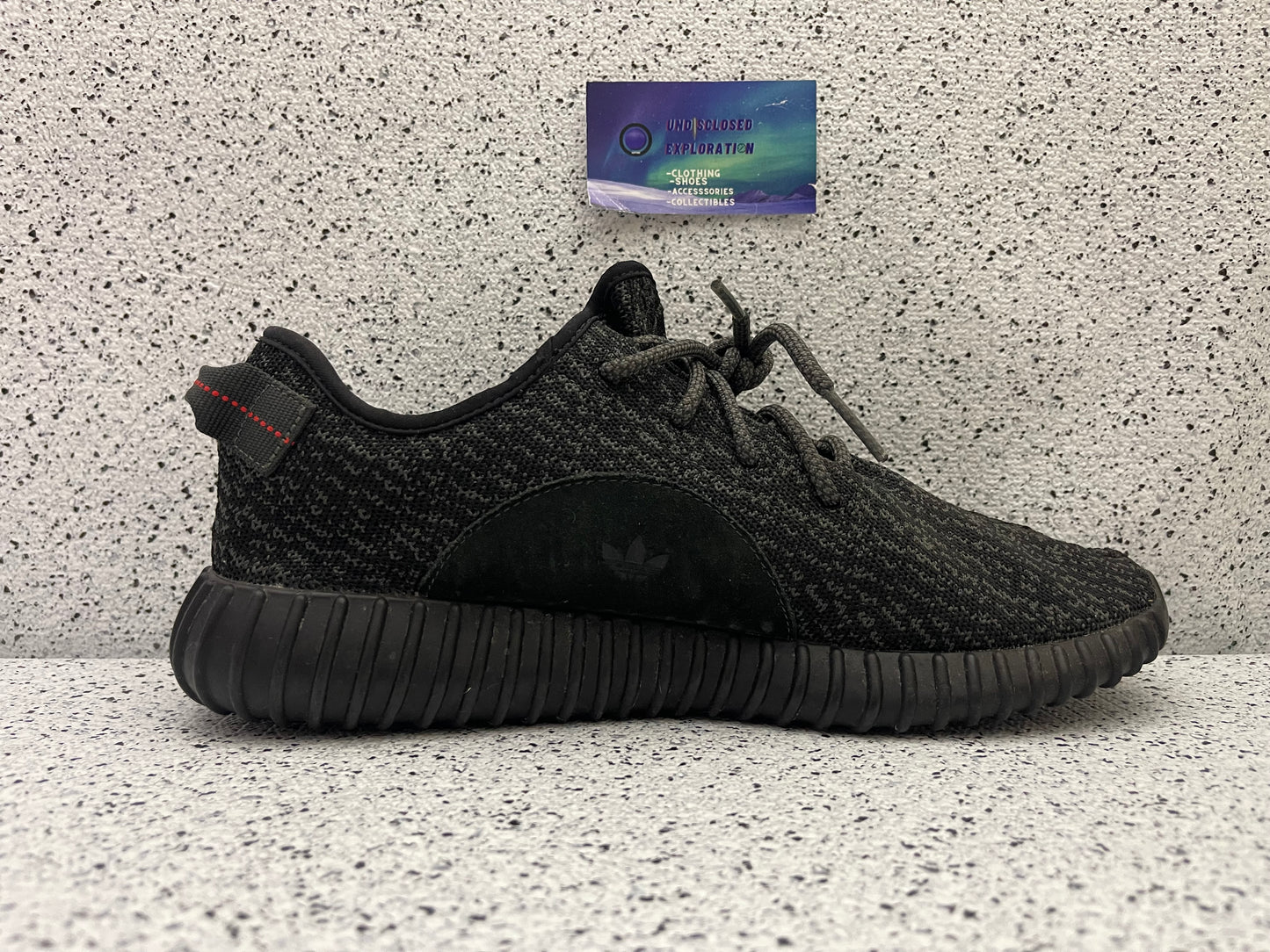 Yeezy 350 Pirate Black 2016 11.5 Men/13 Women “Preowned”