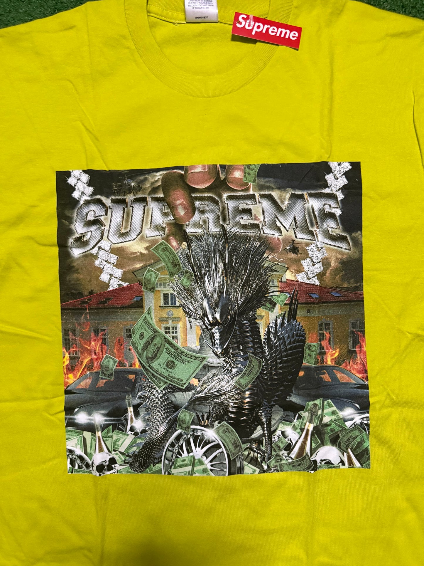 Supreme Dragon Tee Sulfur