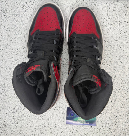 Jordan 1 Patent Bred 9 Men/10.5 Women “Preowned”