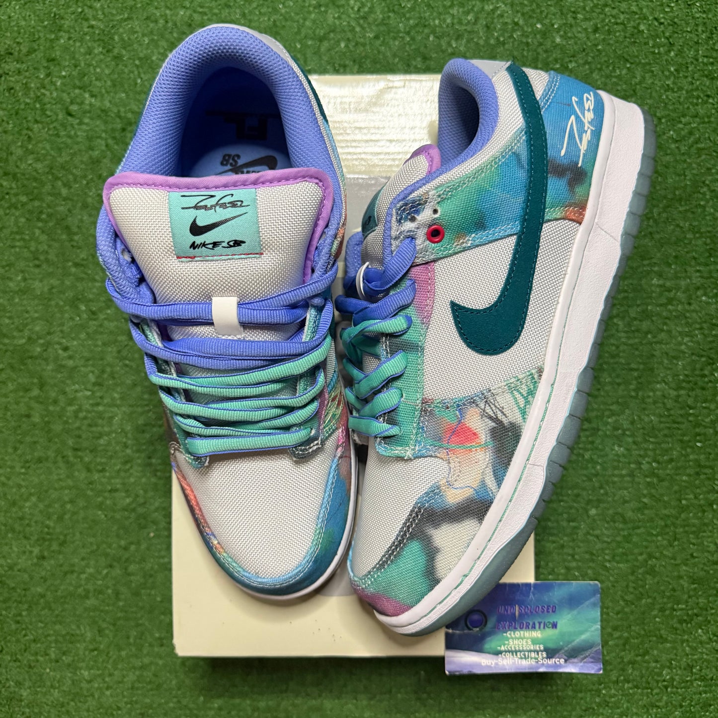 Nike Dunk SB Low Futura Bleached Aqua 9 Men “Preowned”