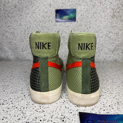 Nike Blazer Mid Patch Dutch Green 8.5 Men “Preowned”