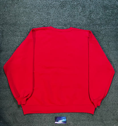 Vintage 1990s Rusell red blank crewneck