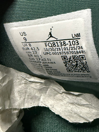 Jordan 4 Oxidized Green 9 Men/10.5 Women “Preowned”