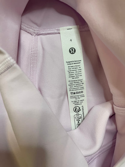 lululemon align high rise short 4 pink organza