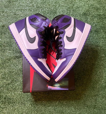 Jordan 1 High Court Purple size 8men/9.5women