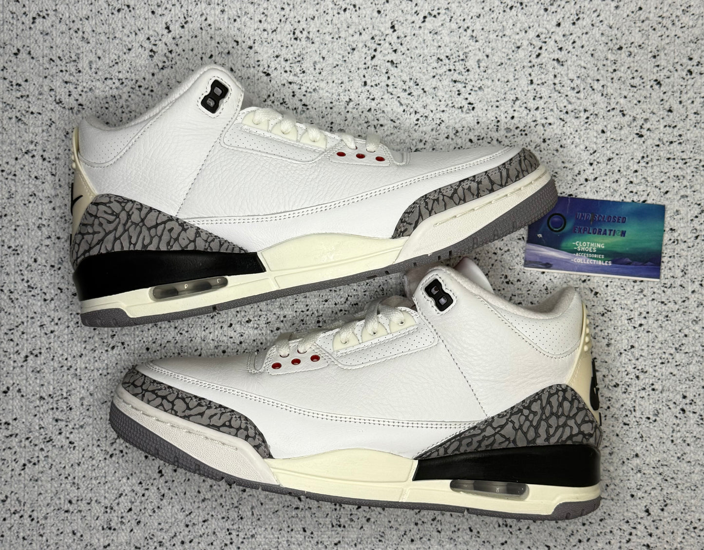 Jordan 3 White Cement 10 Men/11.5 Women “Preowned”