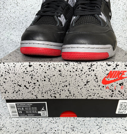 Jordan 4 Bred Reimagined 11.5 Men/13 Women “Preowned”