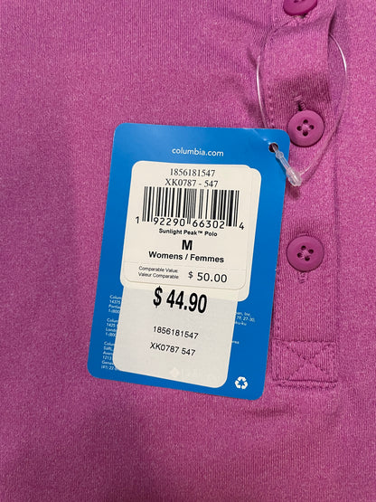 Columbia sunlight peak pink polo
