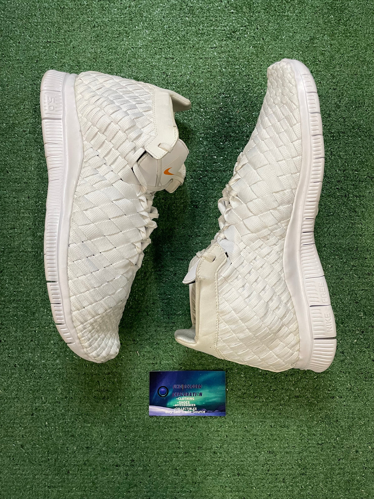 Nike Free Inneva woven triple white size 13men/14.5women