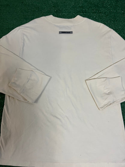 Fear of God Essentials long sleeve buttercream tee