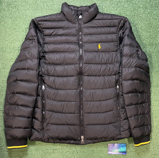 Polo Ralph Lauren black & yellow puffer jacket