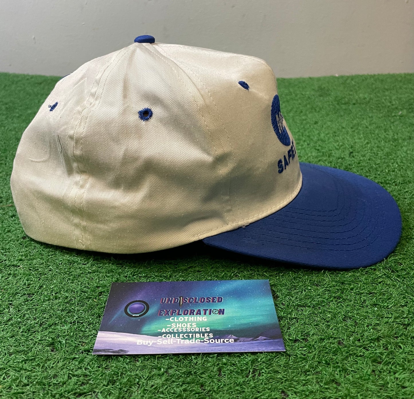 Vintage McKinstry Safety Team blue embroidered hat