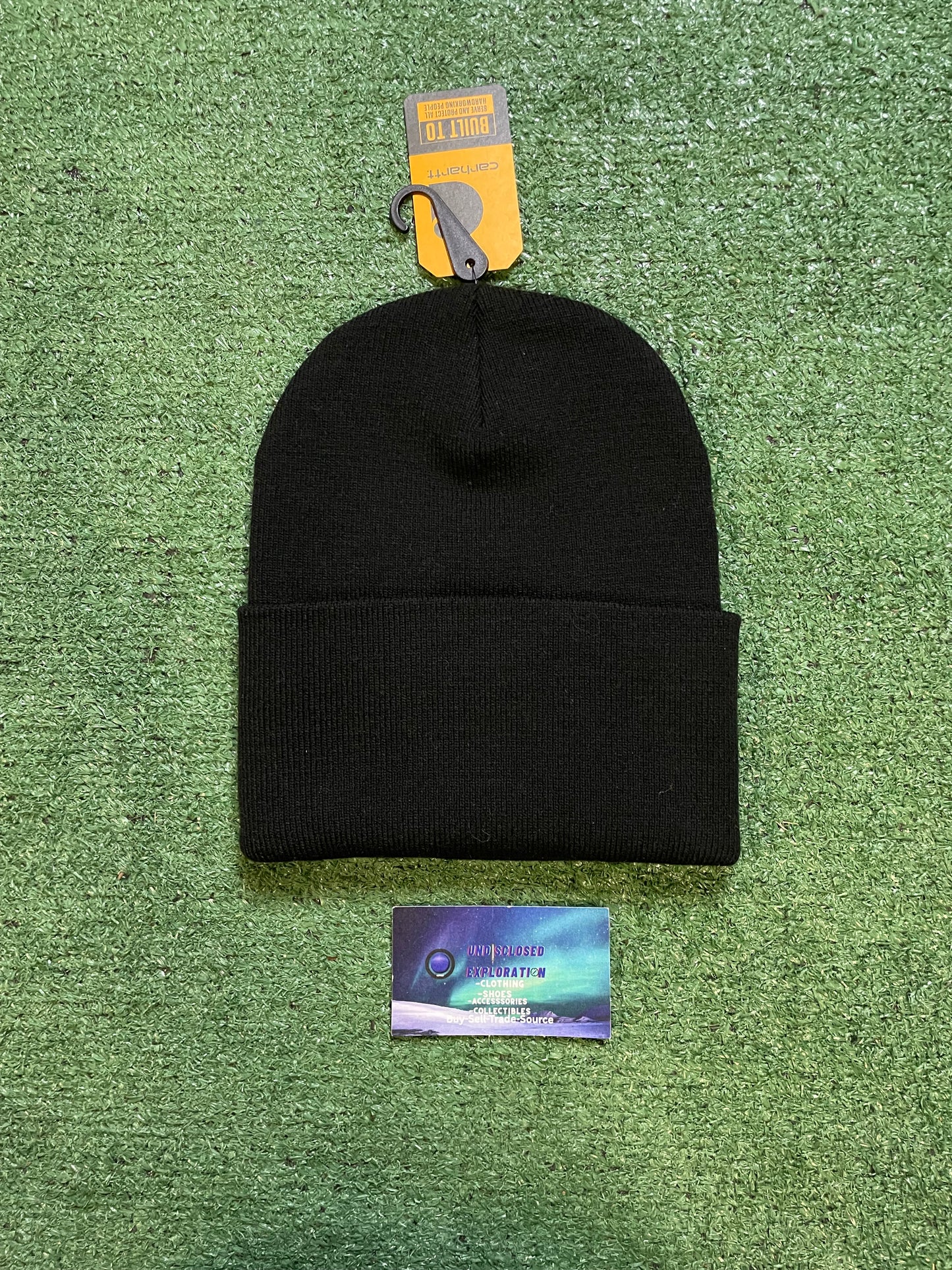 Carhartt knit cuffed black beanie