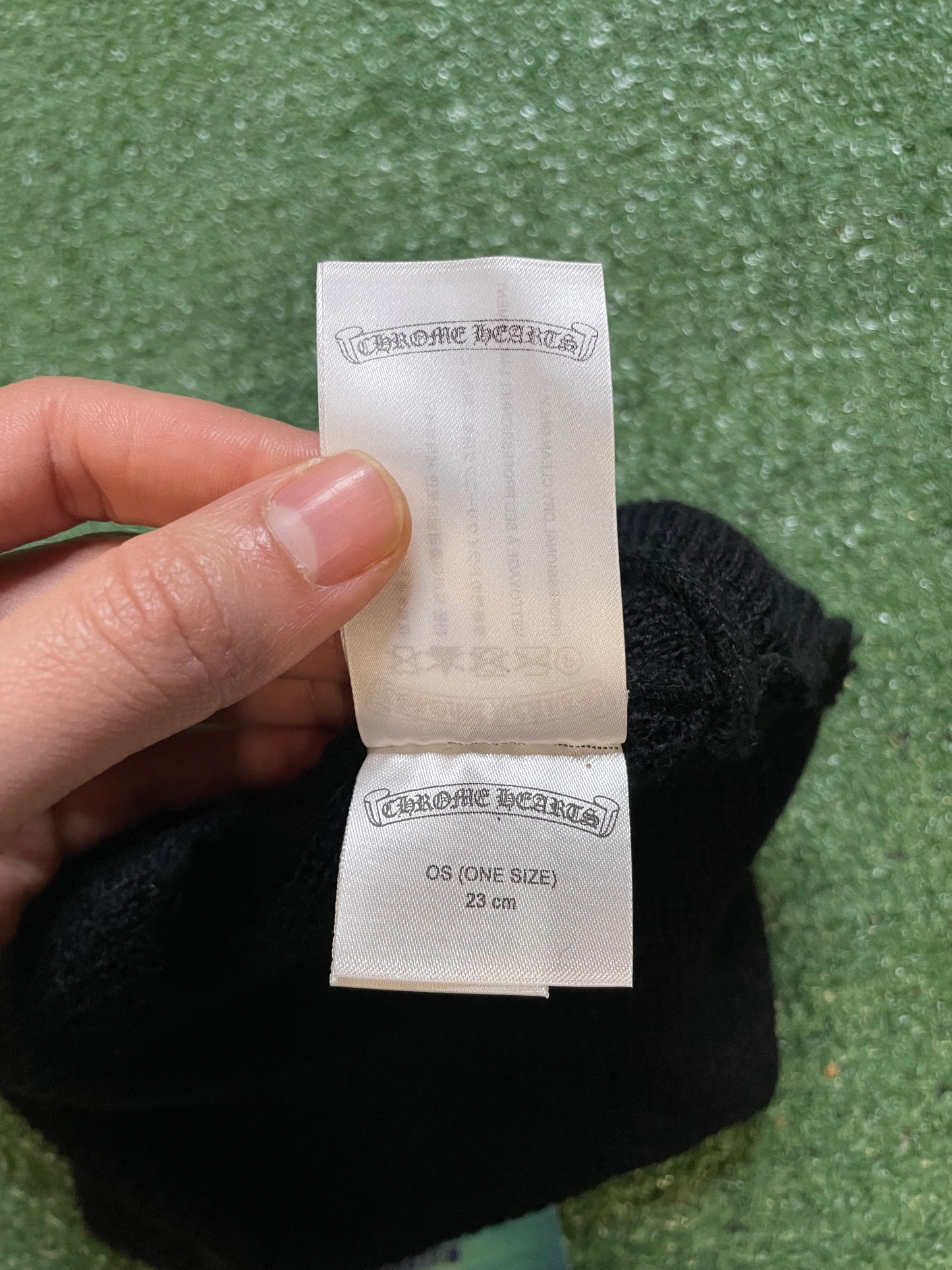 Chrome Hearts plus cross black beanie